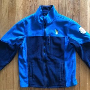Boys polo fleece jacket